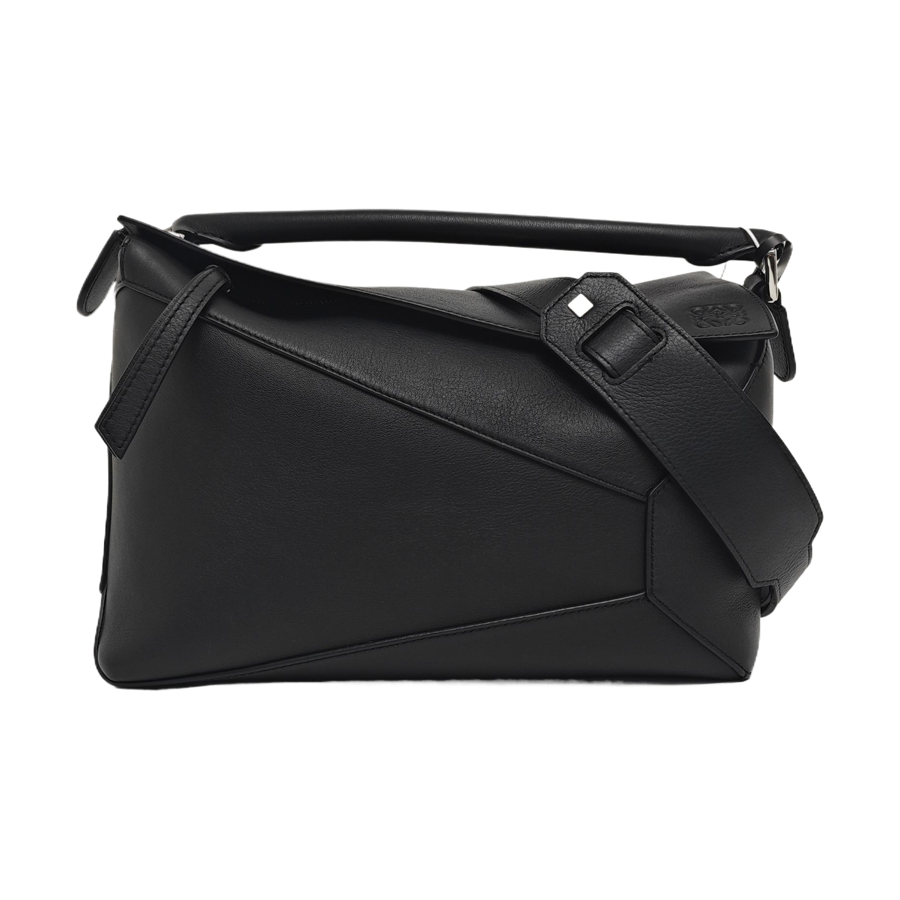 Puzzle Medium Calfskin Black