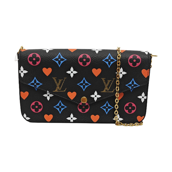 FÉLICIE Monogram Coated Canvas Black