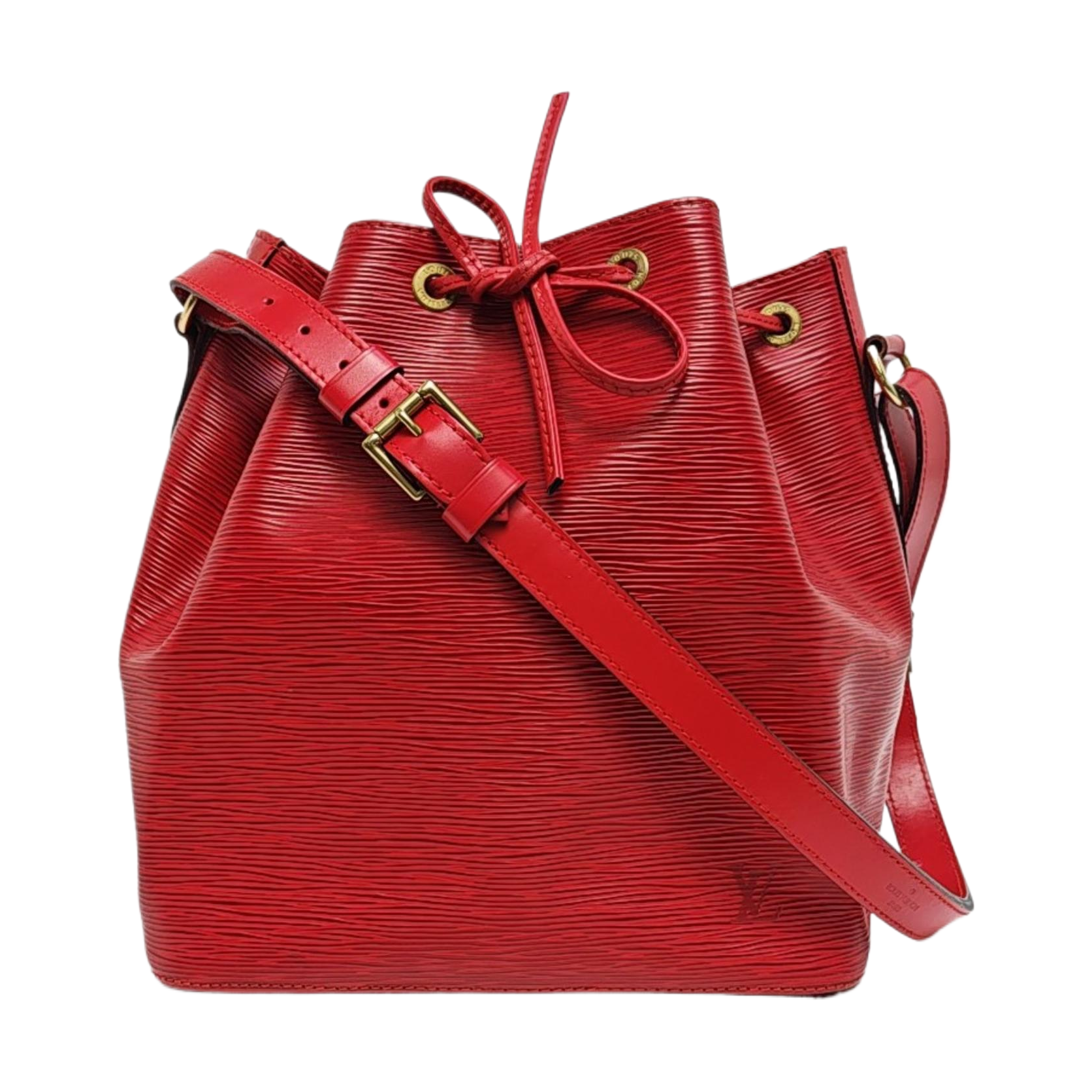 Authenticated pre-owned  NÉONOÉ MM Epi Red - Bucket Bag at Looply