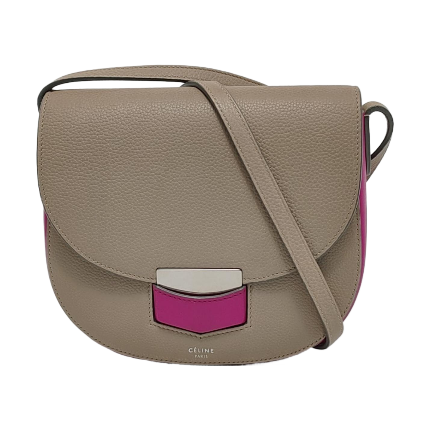 TROTTEUR Small Calfskin Gray