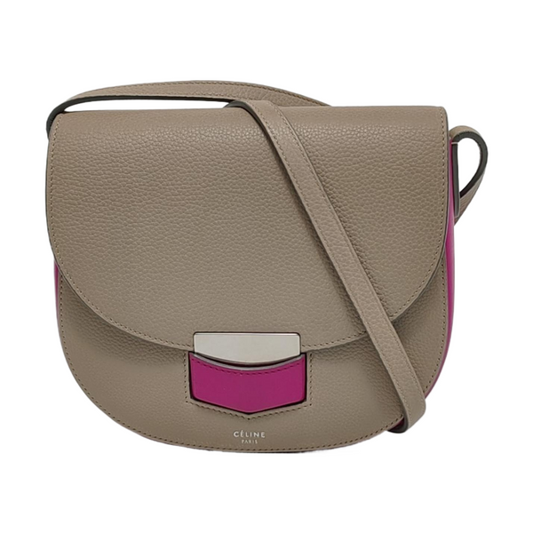TROTTEUR Small Calfskin Gray