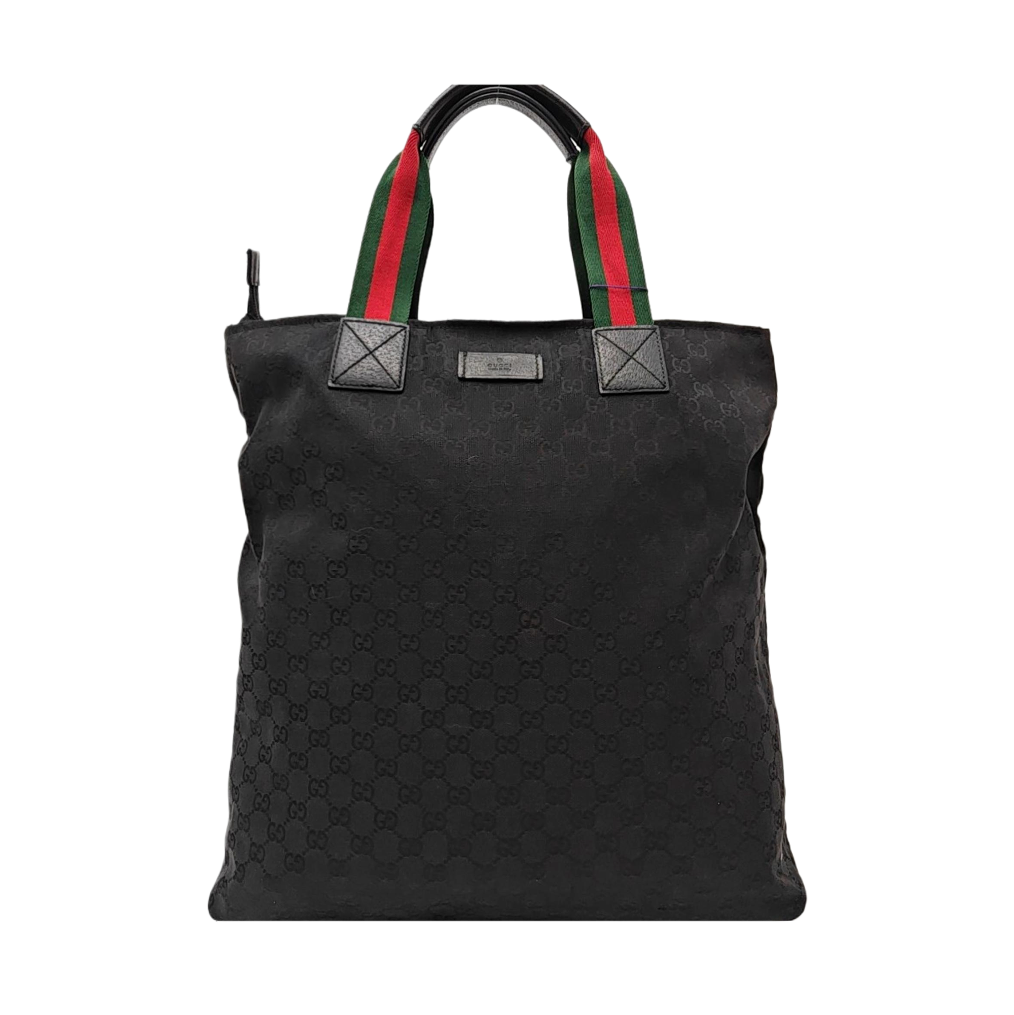 Monogram Canvas Tote Bag Black