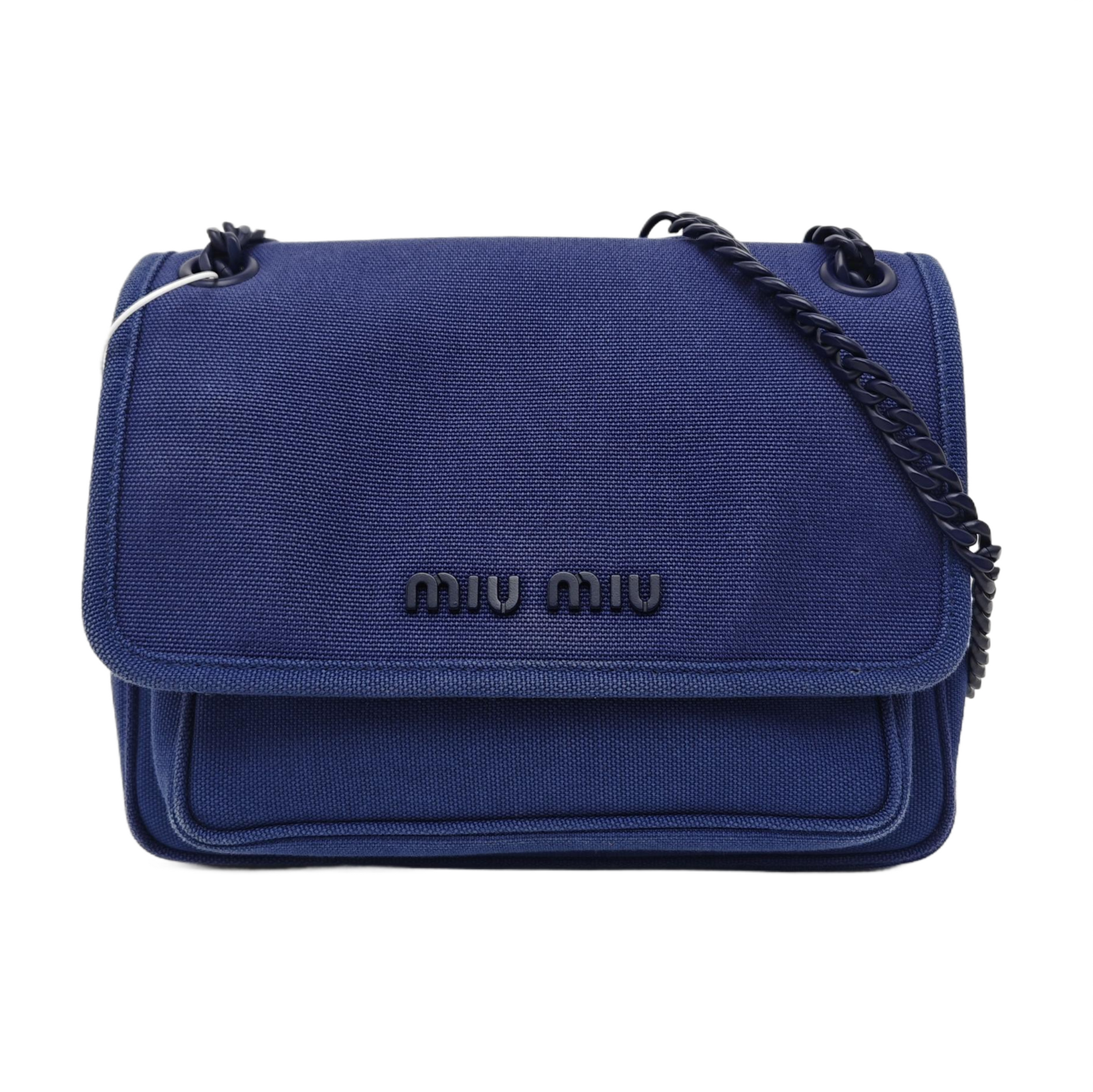 Canvas Shoulder Bag Blue