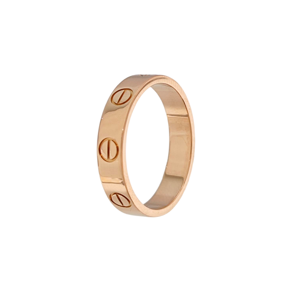 LOVE 18k Rose Gold Ring EU 49