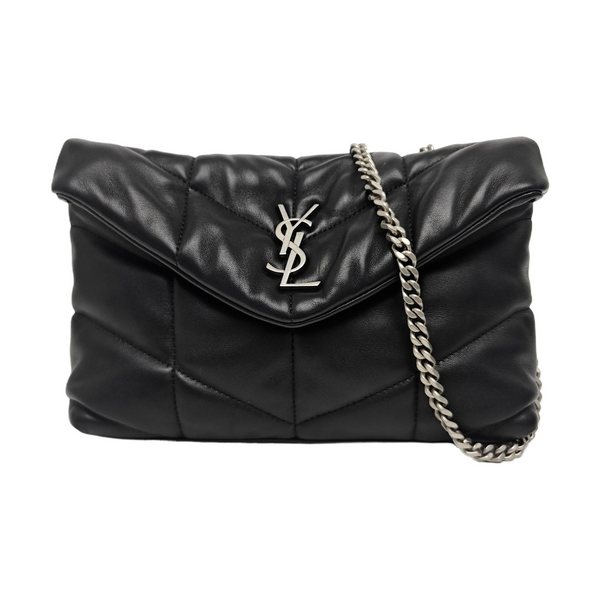 PUFFER TOY Mini Quilted Lambskin Black
