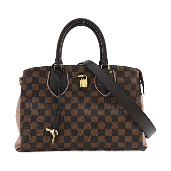 NORMANDY Damier Ebene Coated Canvas Brown