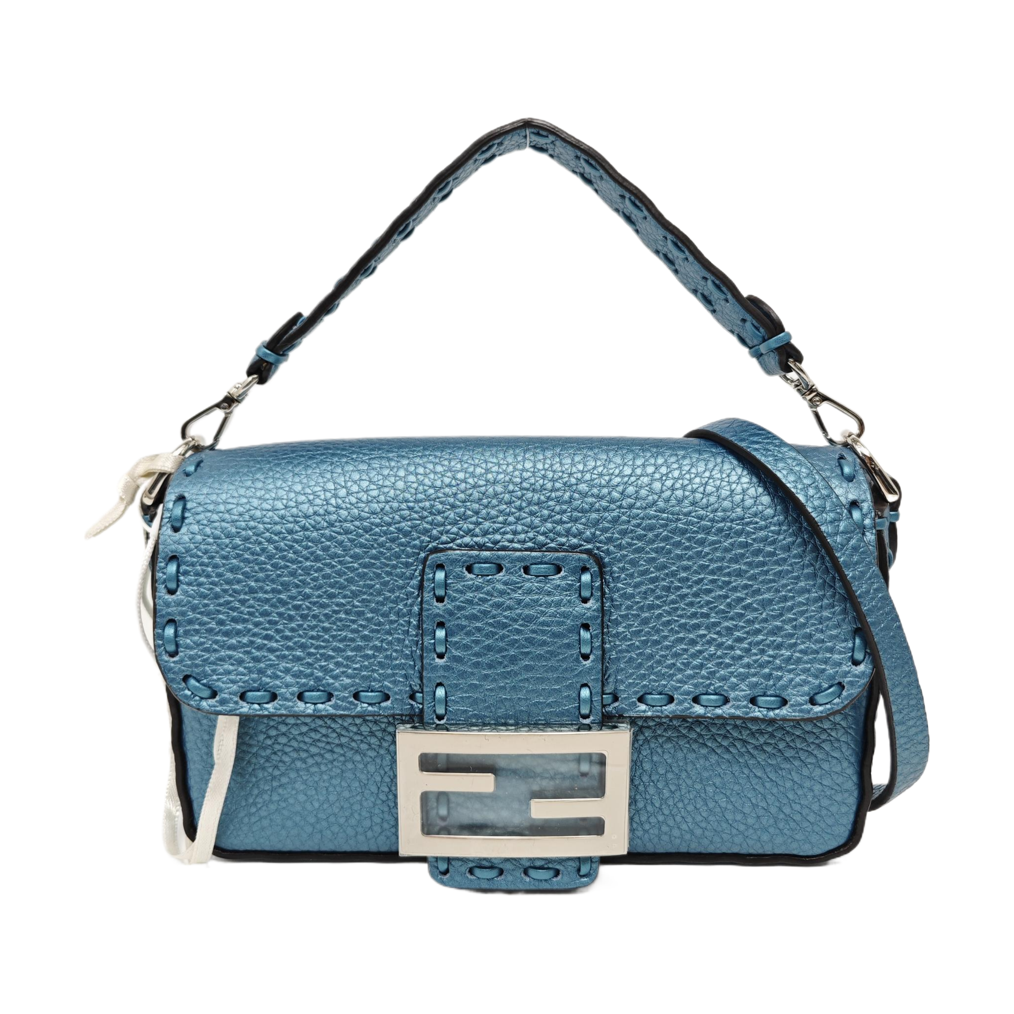 Baguette Mini Calfskin Blue