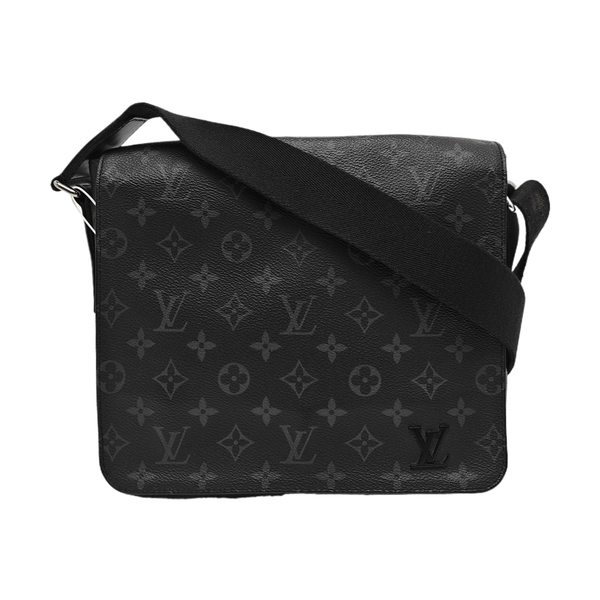 DISTRICT PM Monogram Coated Canvas Black