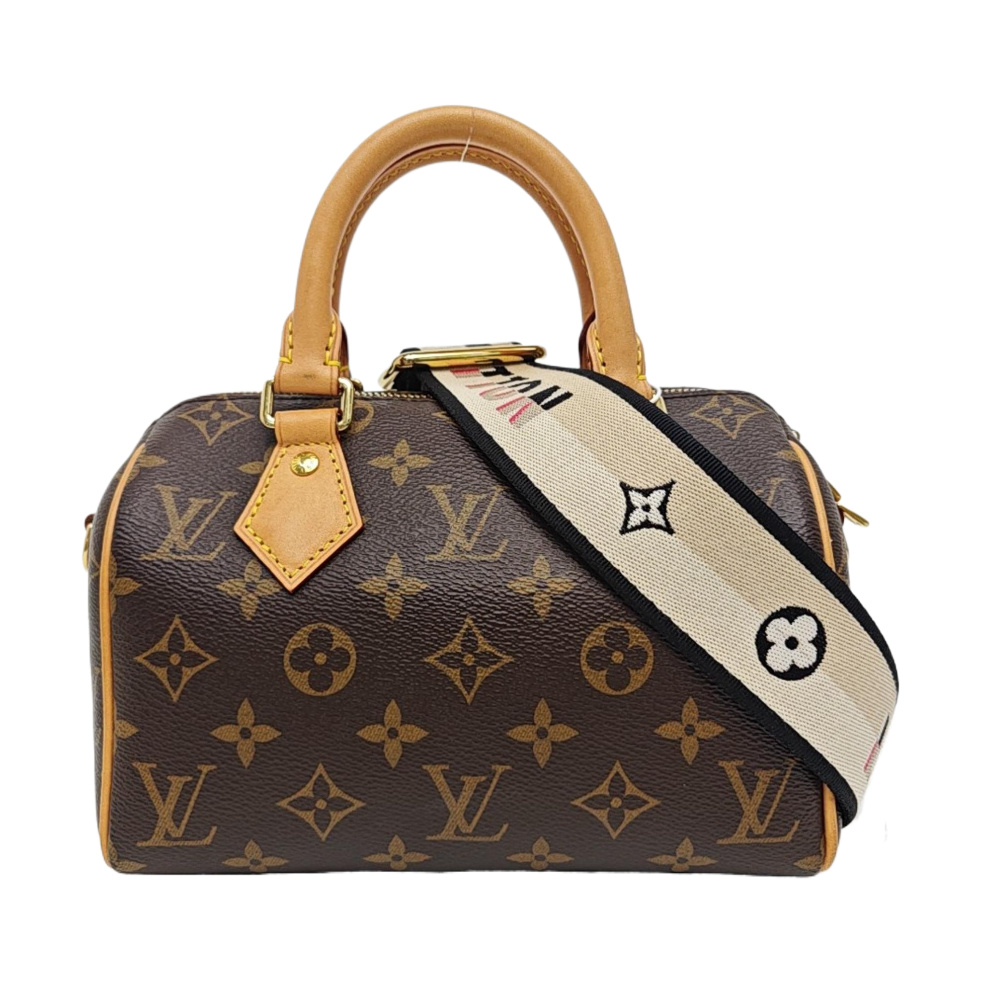 SPEEDY 20 Monogram Coated Canvas Brown