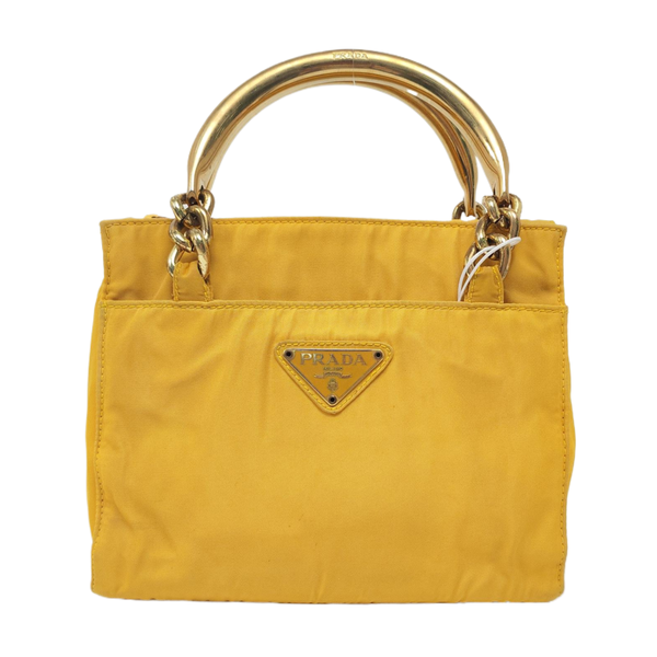 Nylon Tote Bag Yellow