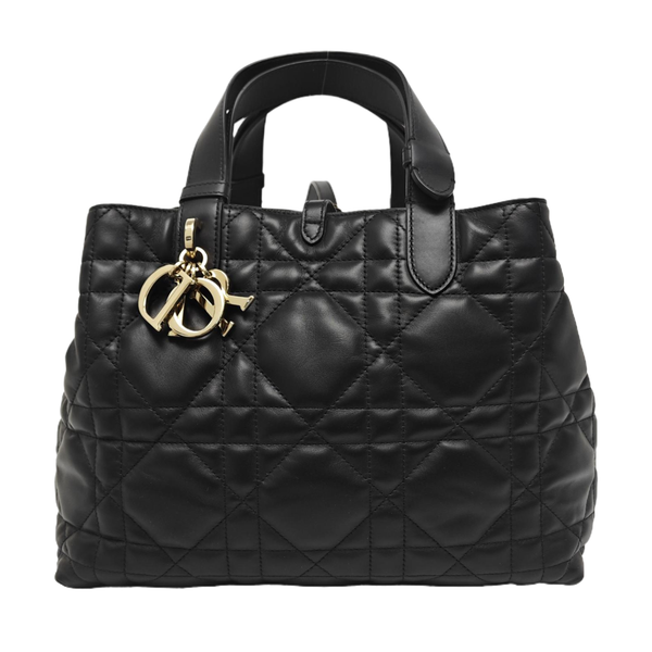 Toujours Medium Cannage Calfskin Black