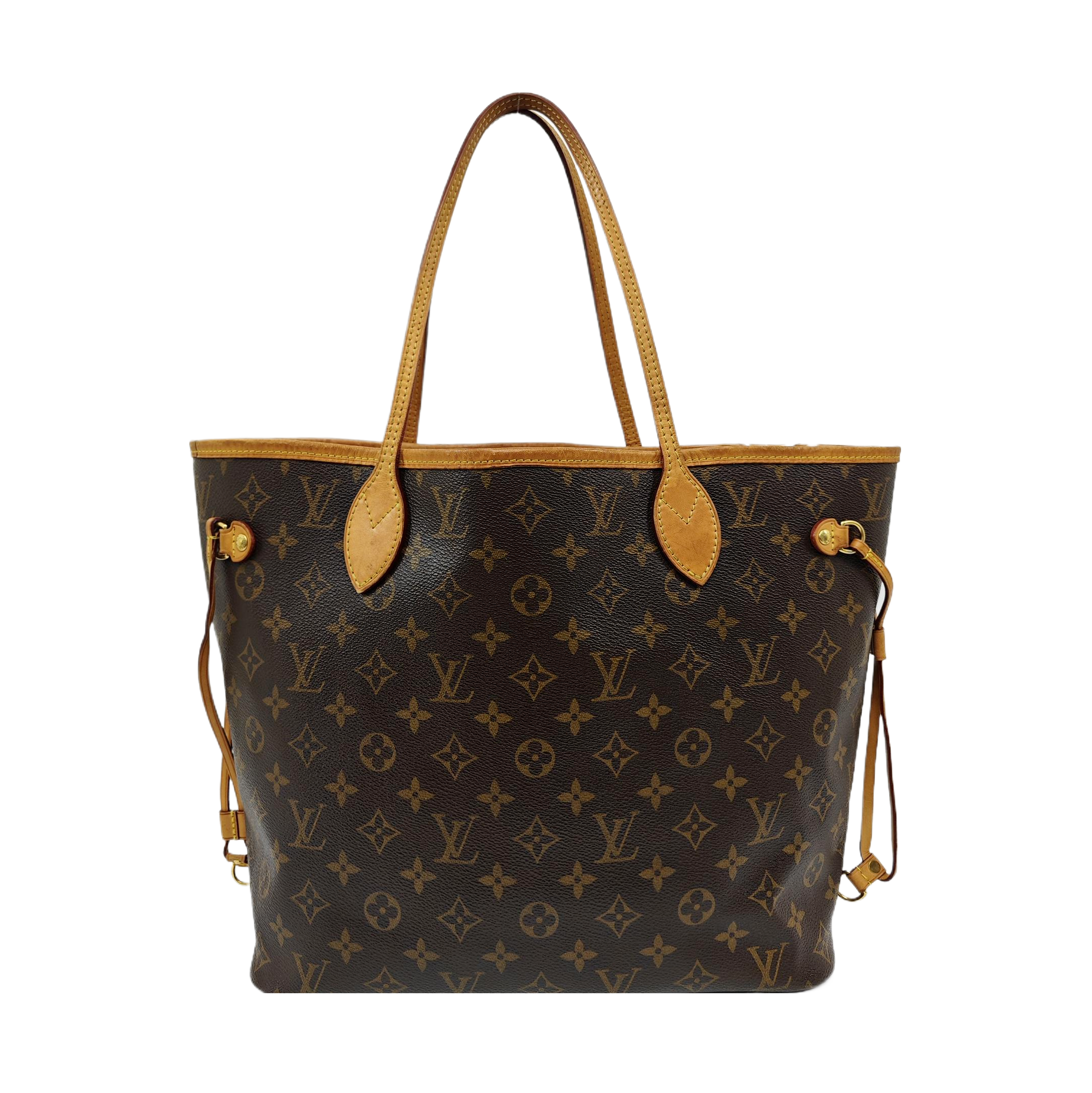 NEVERFULL MM Monogram Coated Canvas Brown