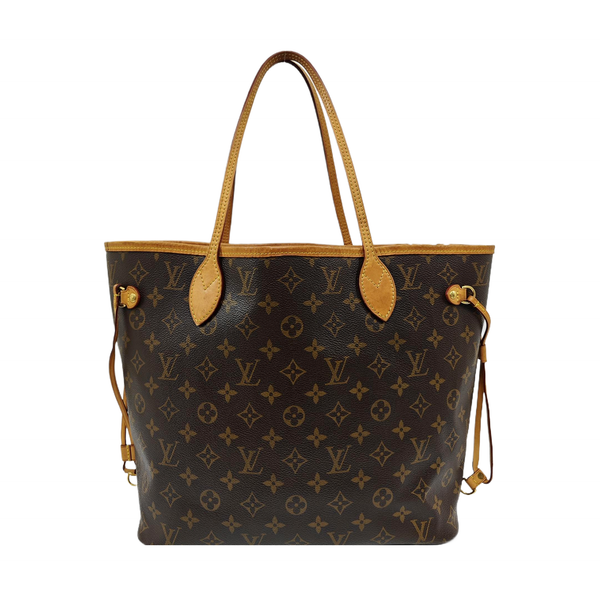 NEVERFULL MM Monogram Coated Canvas Brown