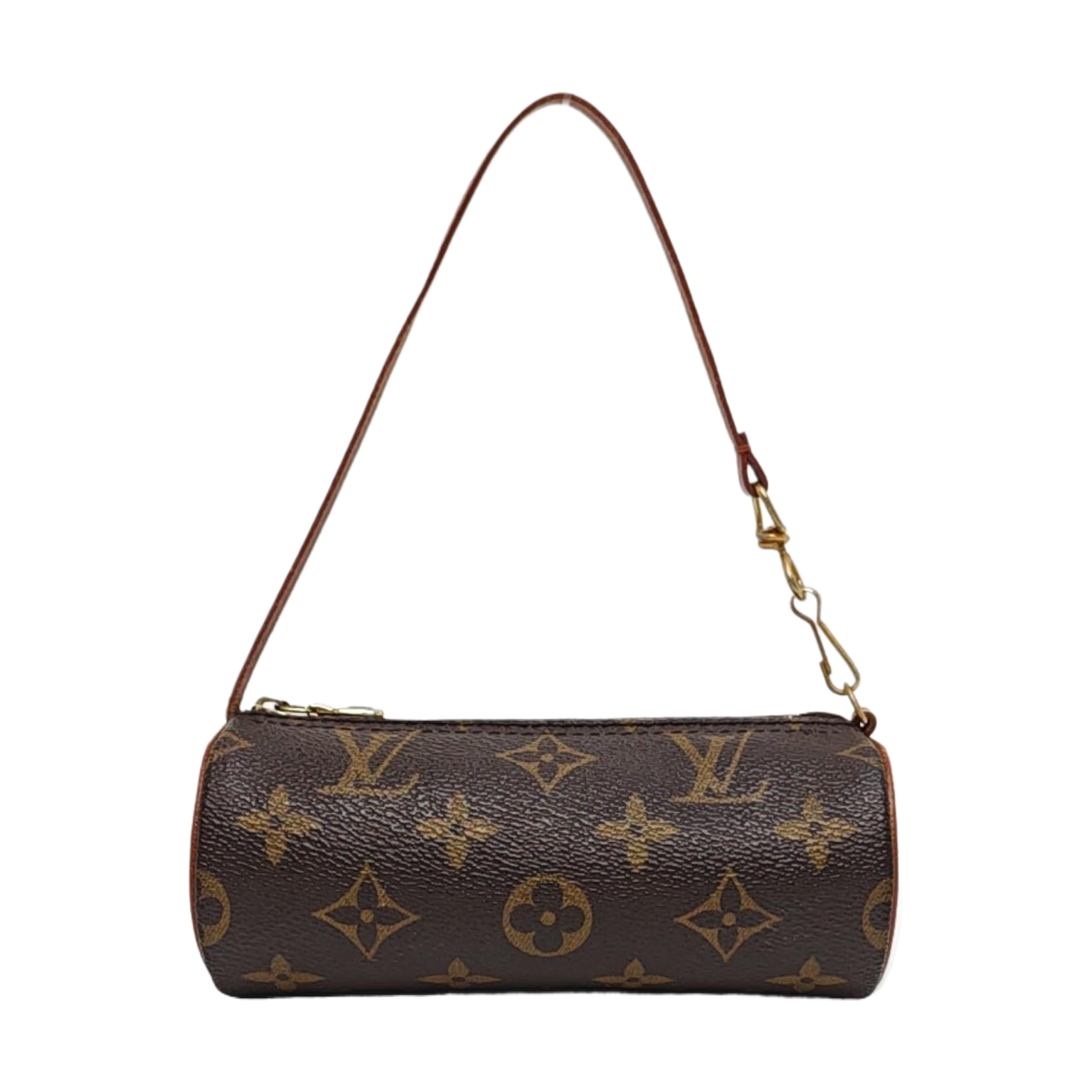 PAPILLON Mini Monogram Coated Canvas Brown