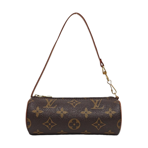 PAPILLON Mini Monogram Coated Canvas Brown