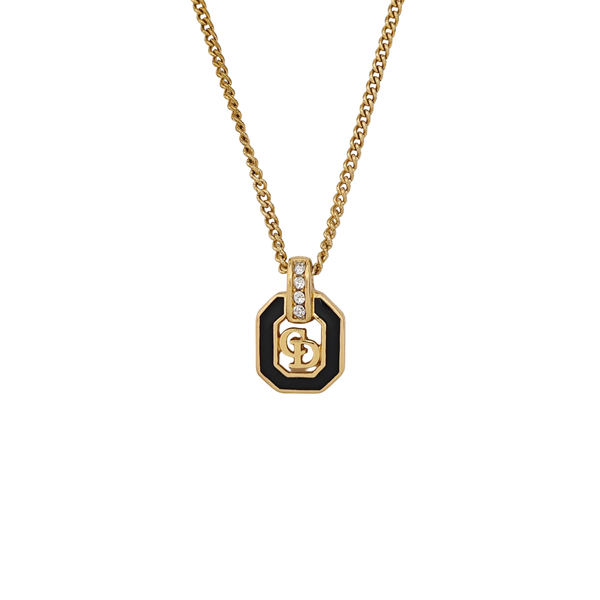 Petit CD Metal Gold Necklace