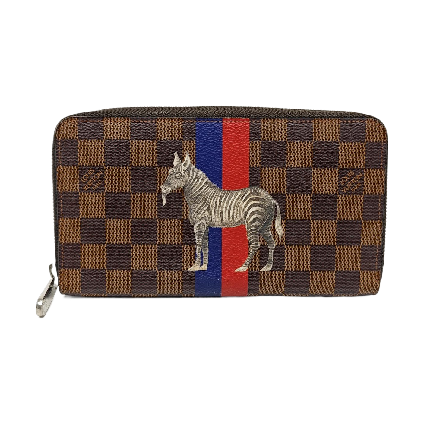 Damier Ebene Coated Canvas Wallet Brown