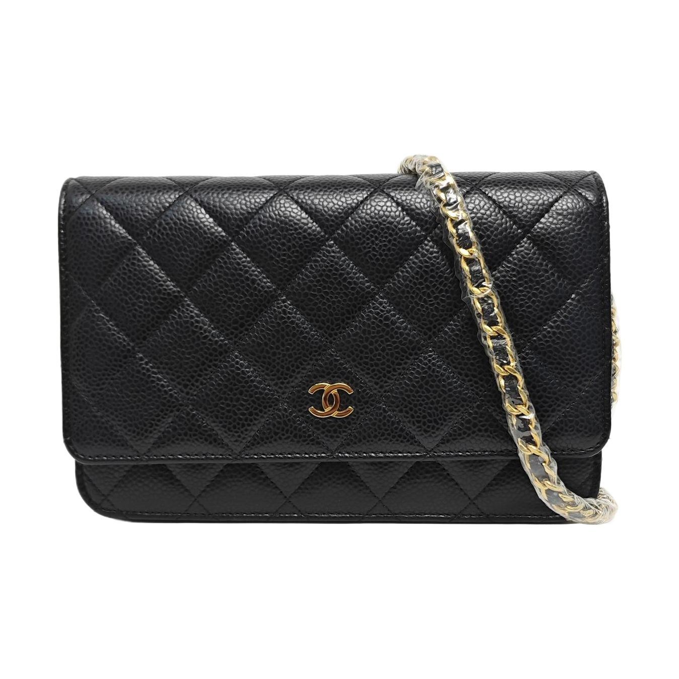 WOC Quilted Grained Calfskin Black