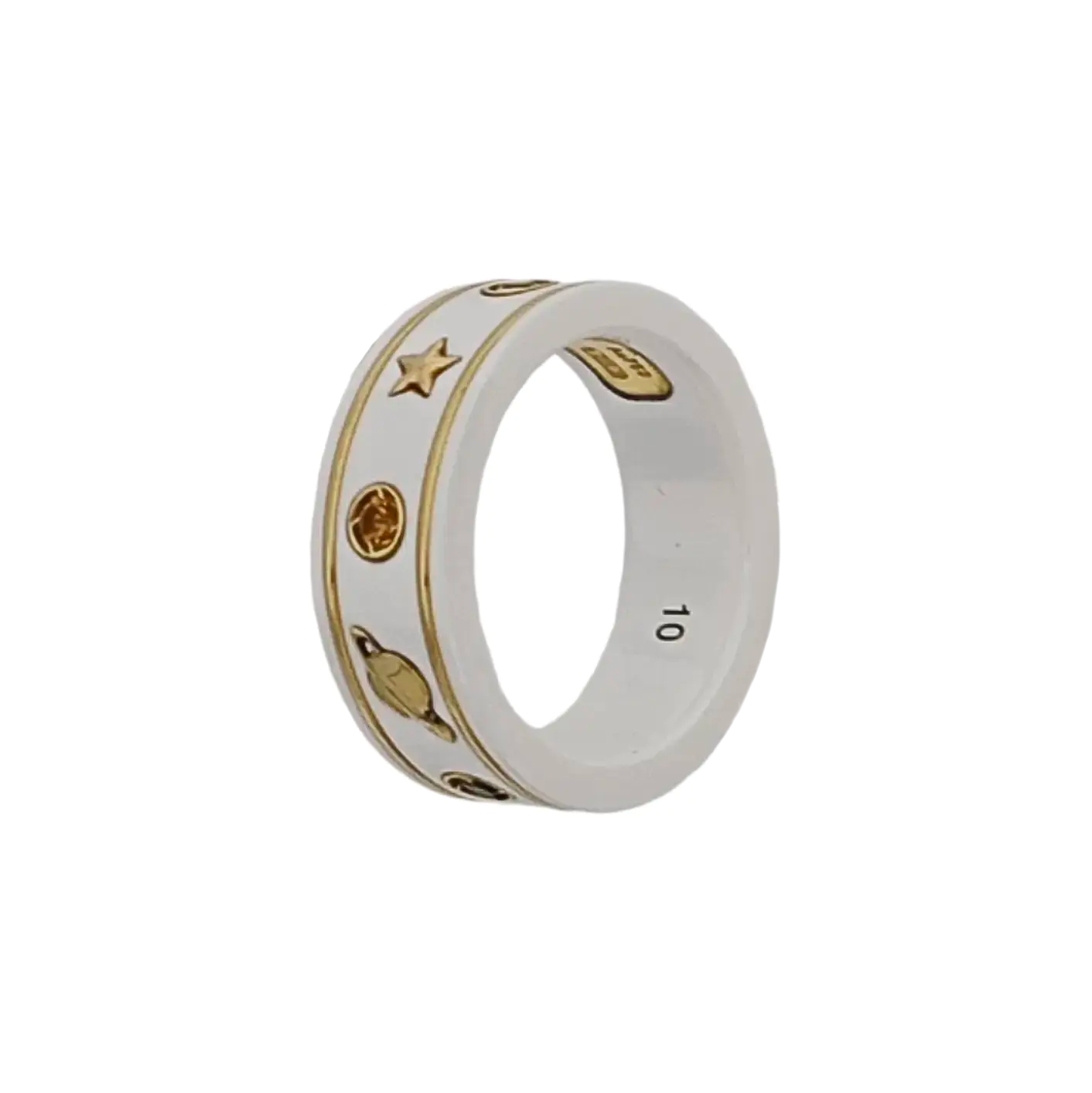 Anillo Icon de oro blanco de 18k HK 10