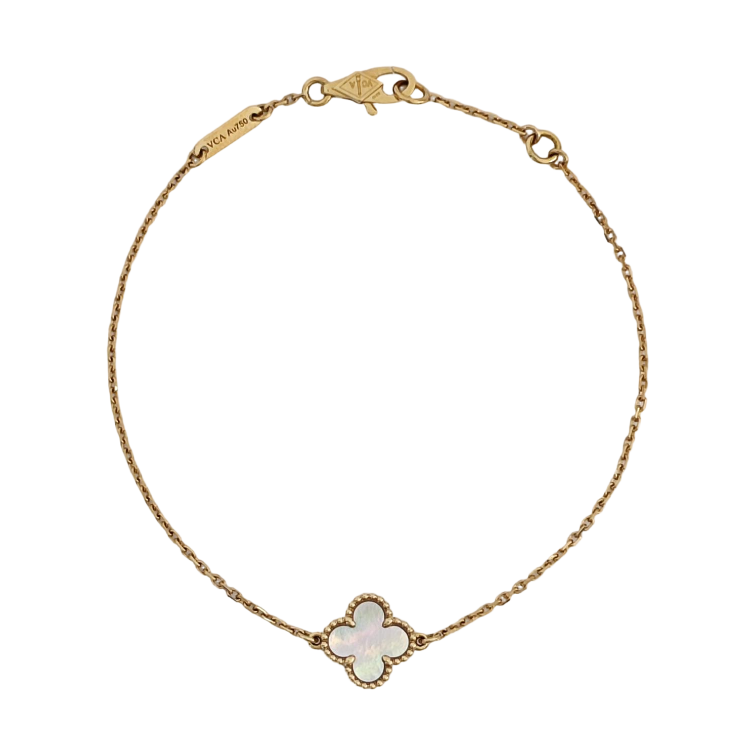 Sweet Alhambra 18k Gold Bracelet