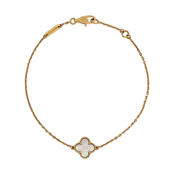 Sweet Alhambra 18k Gold Bracelet