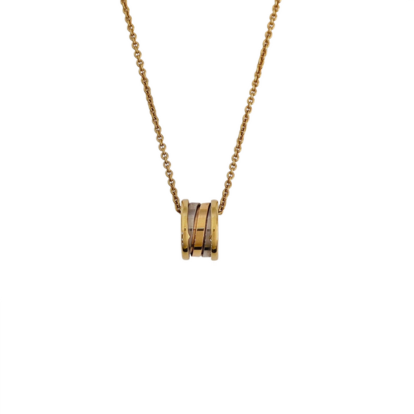 B.ZERO1 18k White Gold Rose Gold Necklace