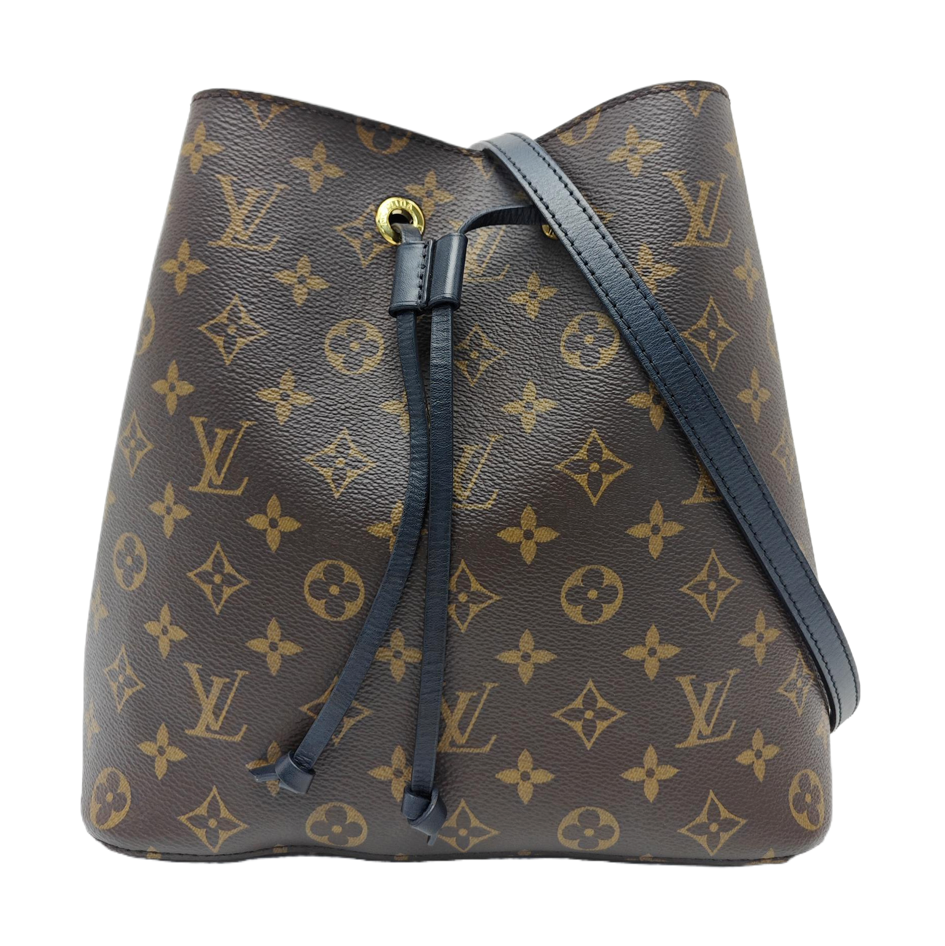 NÉONOÉ MM Monogram Coated Canvas Brown