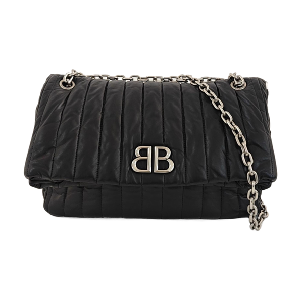 BB Quilted Calfskin Black