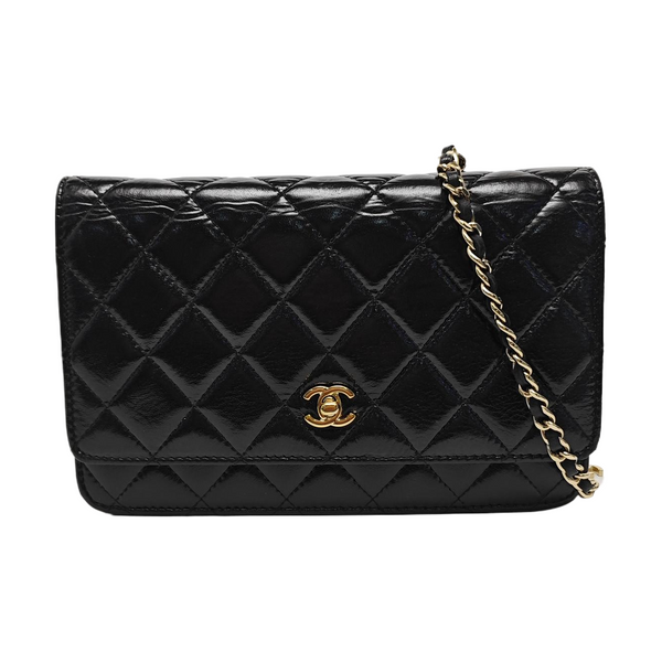 WOC Quilted Calfskin Black