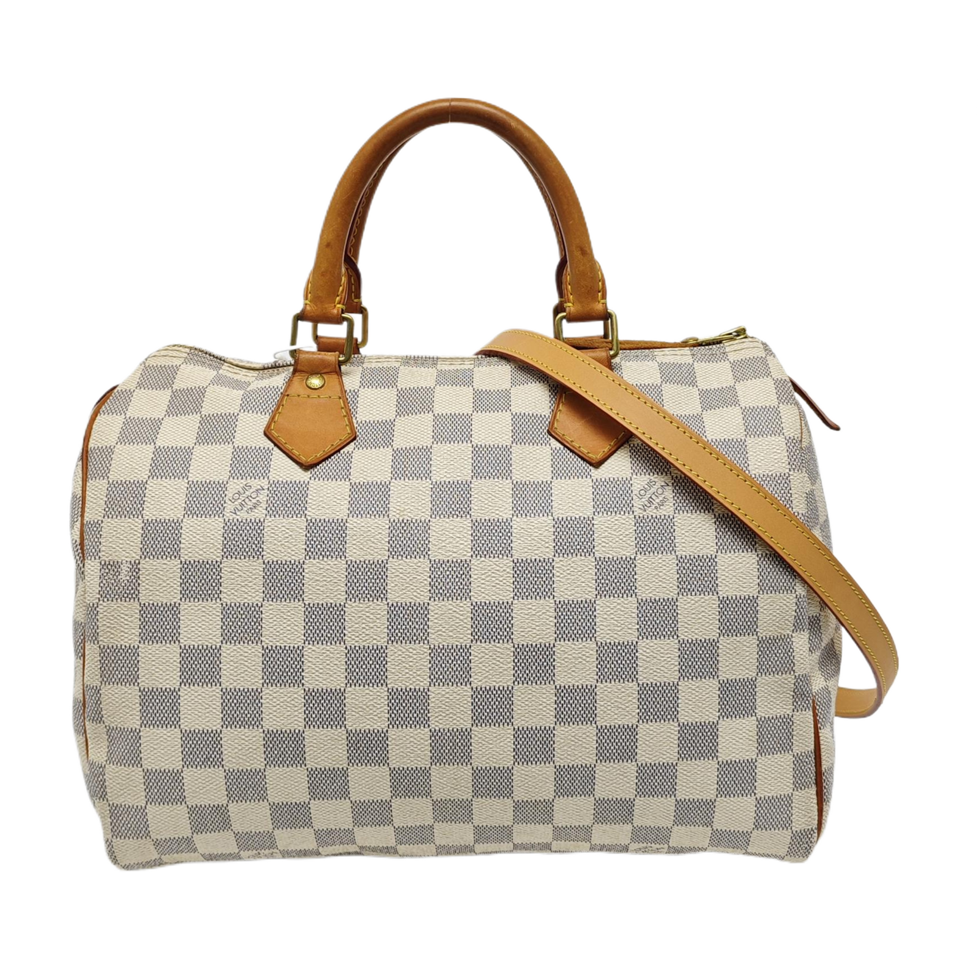 SPEEDY 30 Lona Damier Azur Revestida Blanca