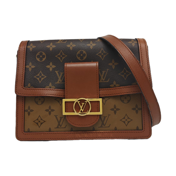 DAUPHINE MM Monogram Coated Canvas Brown
