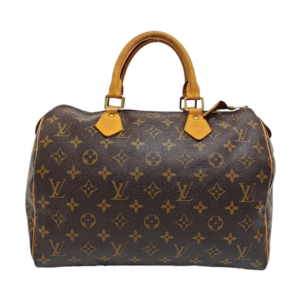 SPEEDY 30 Monogram Coated Canvas Brown