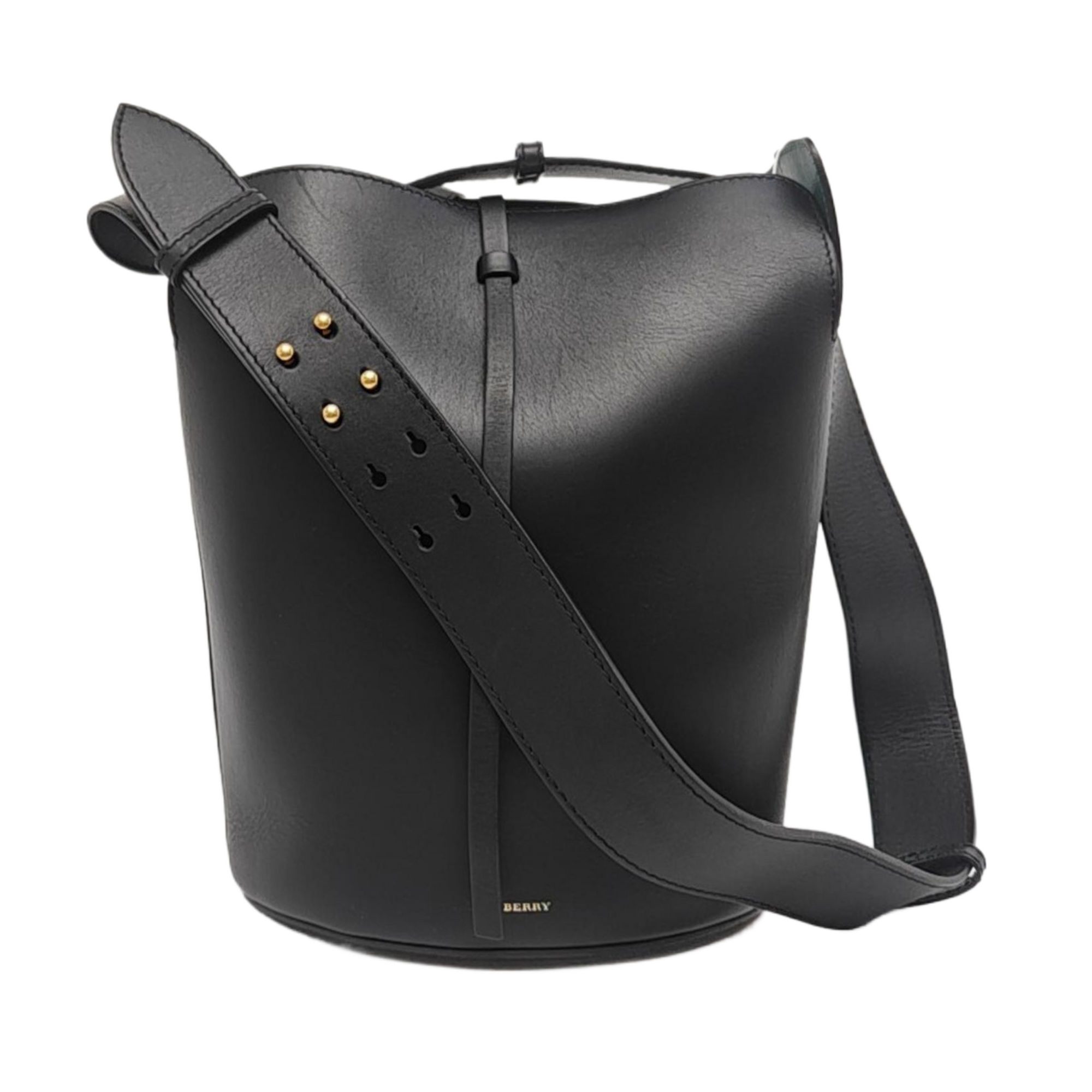The Bucket Calfskin Black