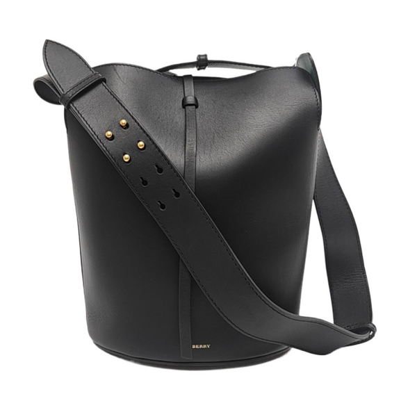 The Bucket Calfskin Black