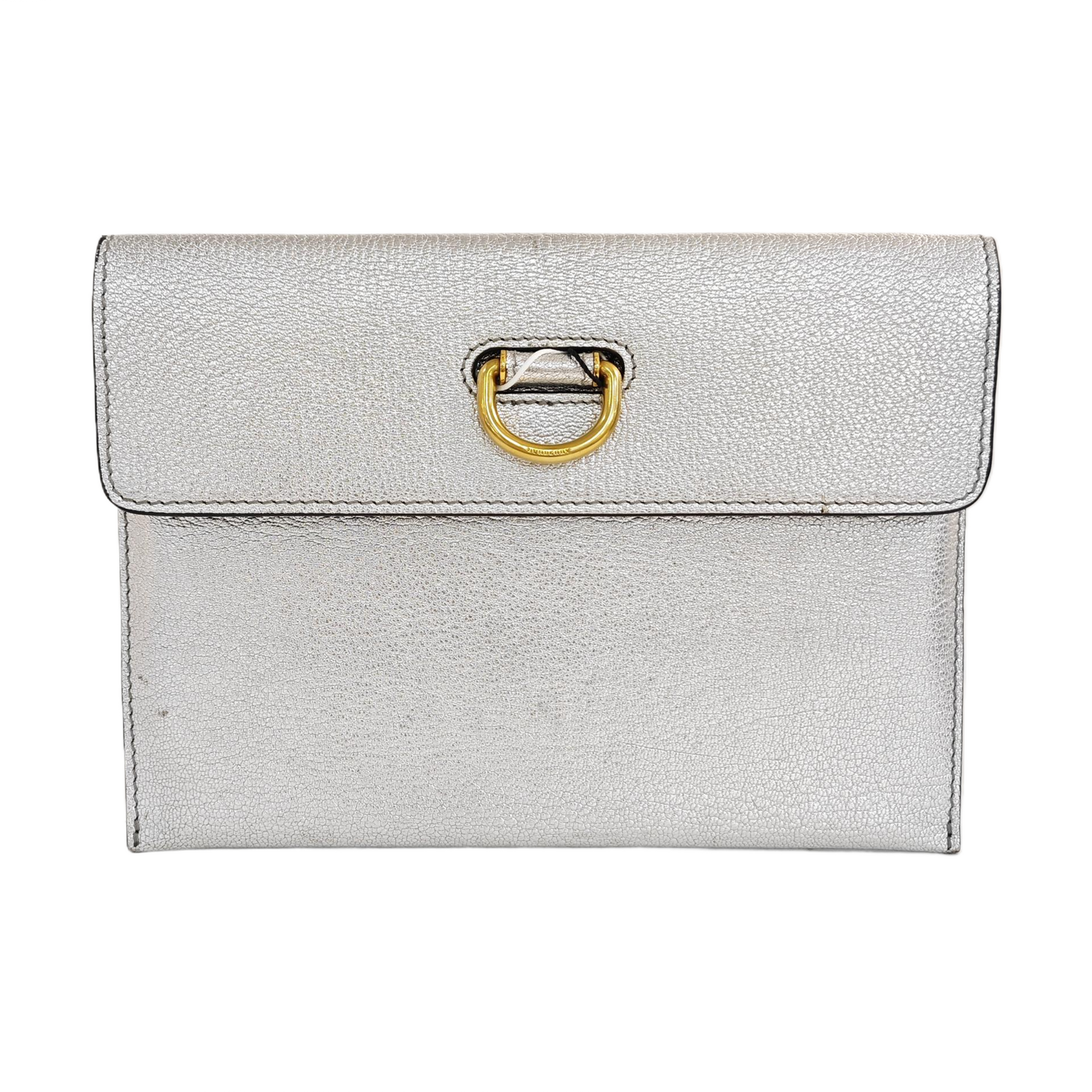 D-Ring Calfskin Silver