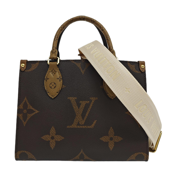 ONTHEGO PM Monogram Coated Canvas Brown