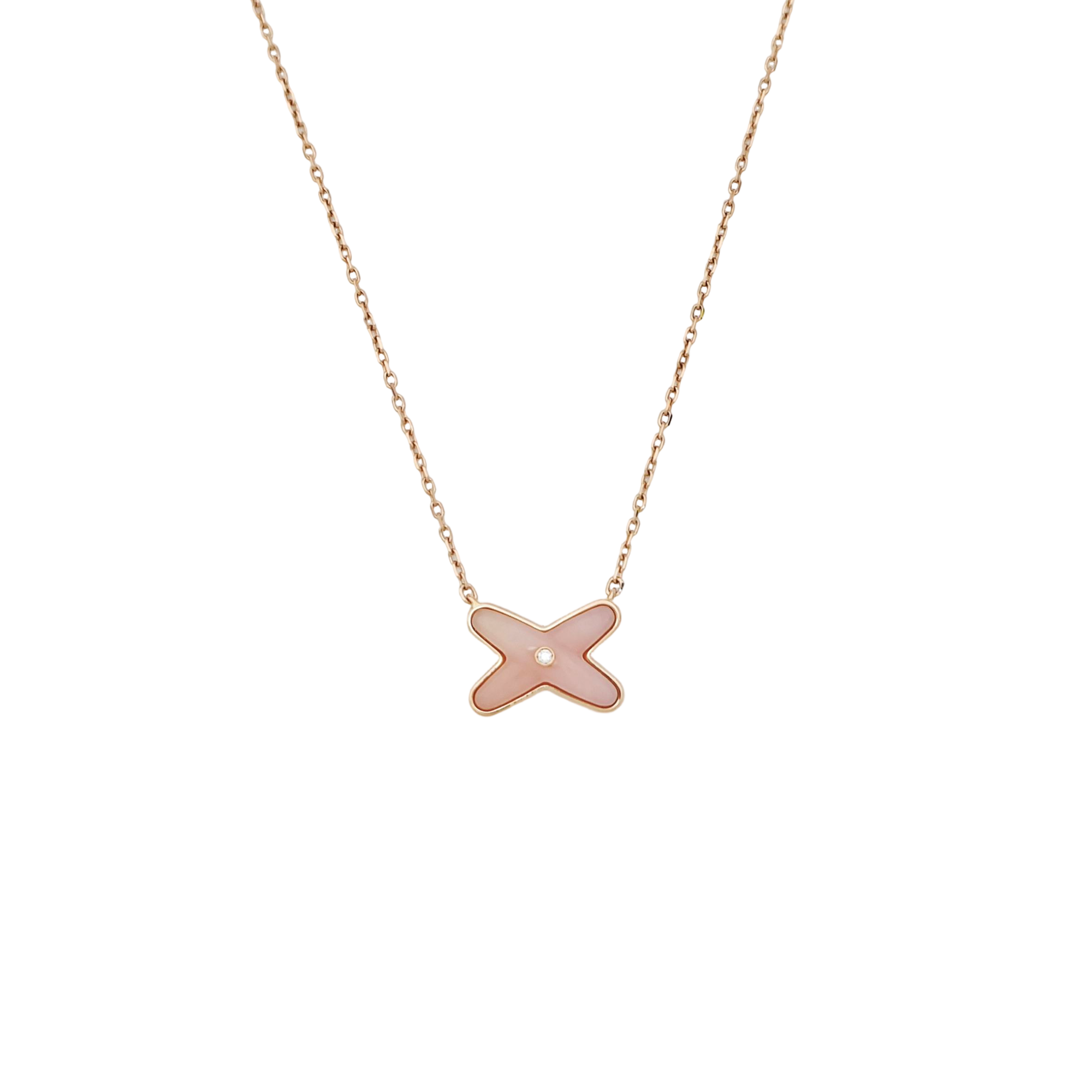 Jeux De Liens 18k Rose Gold Necklace