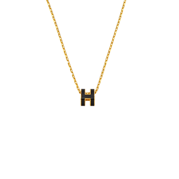 Pop H Metal Gold Necklace