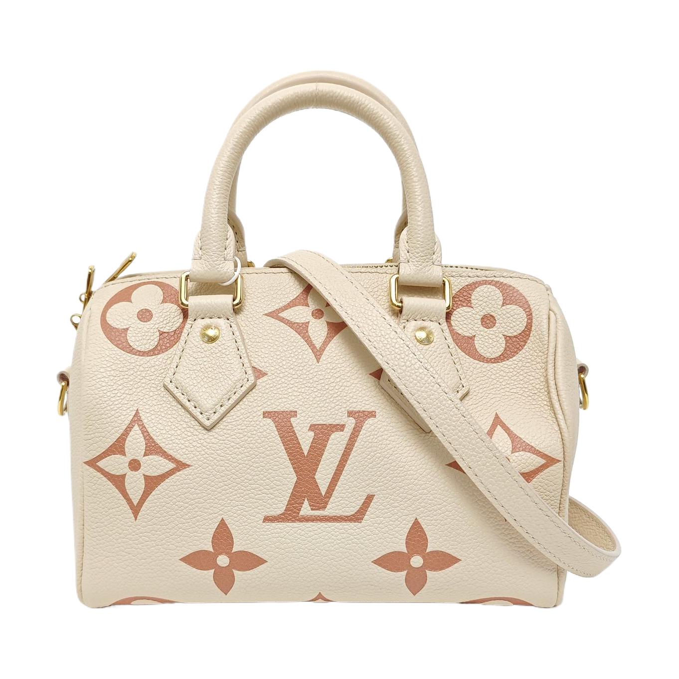 SPEEDY 20 Monogram Calfskin Beige