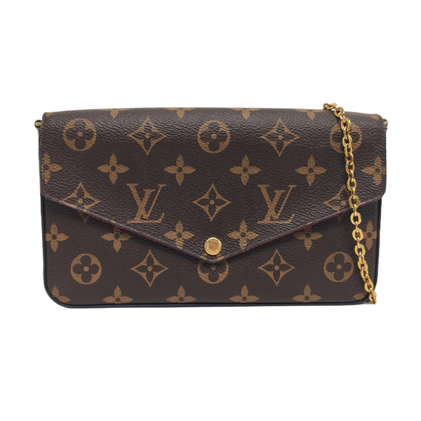 FÉLICIE Monogram Coated Canvas Brown