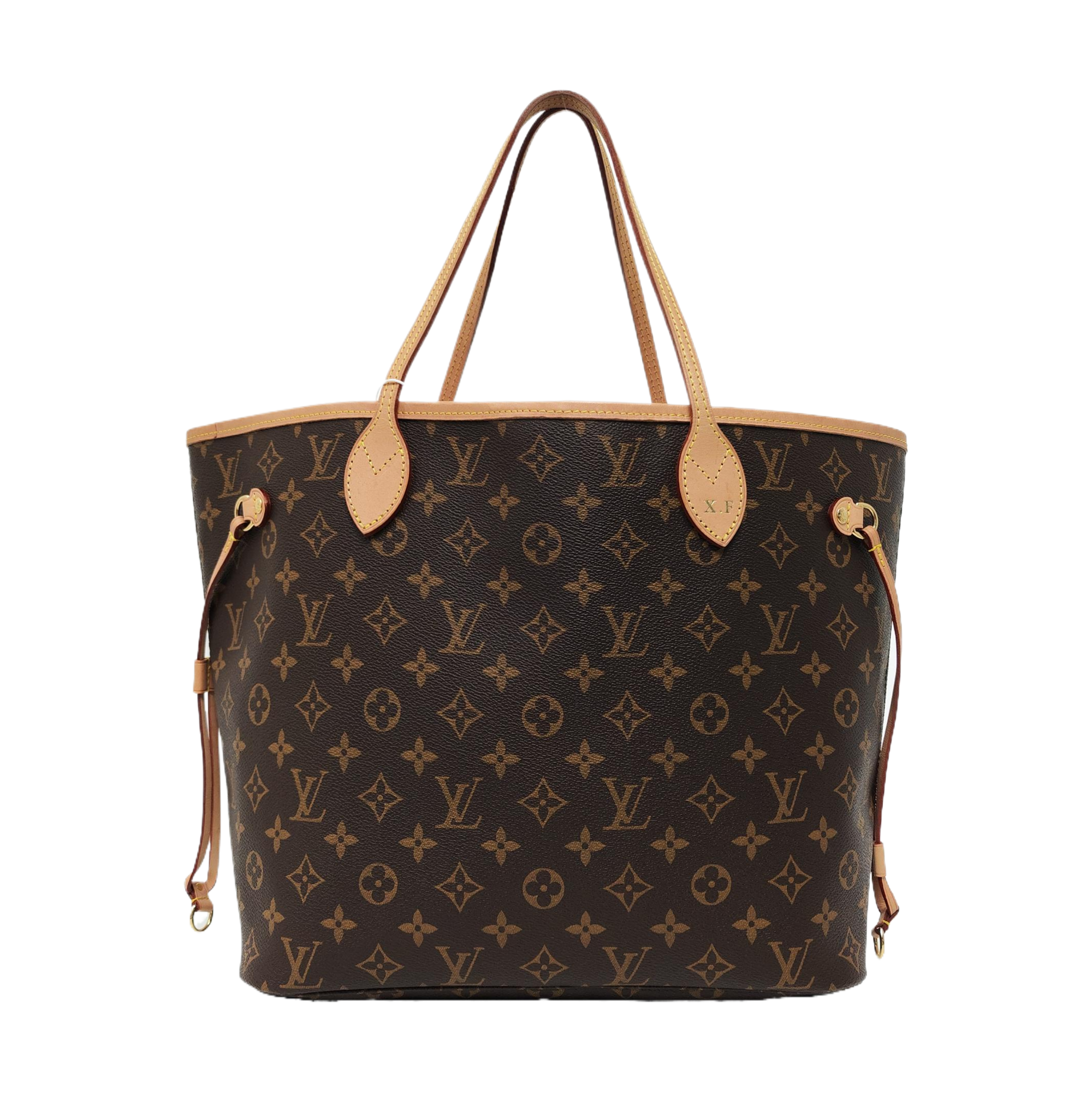 NEVERFULL MM Monogram Coated Canvas Brown