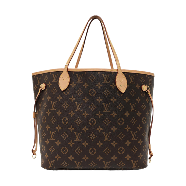 NEVERFULL MM Monogram Coated Canvas Brown