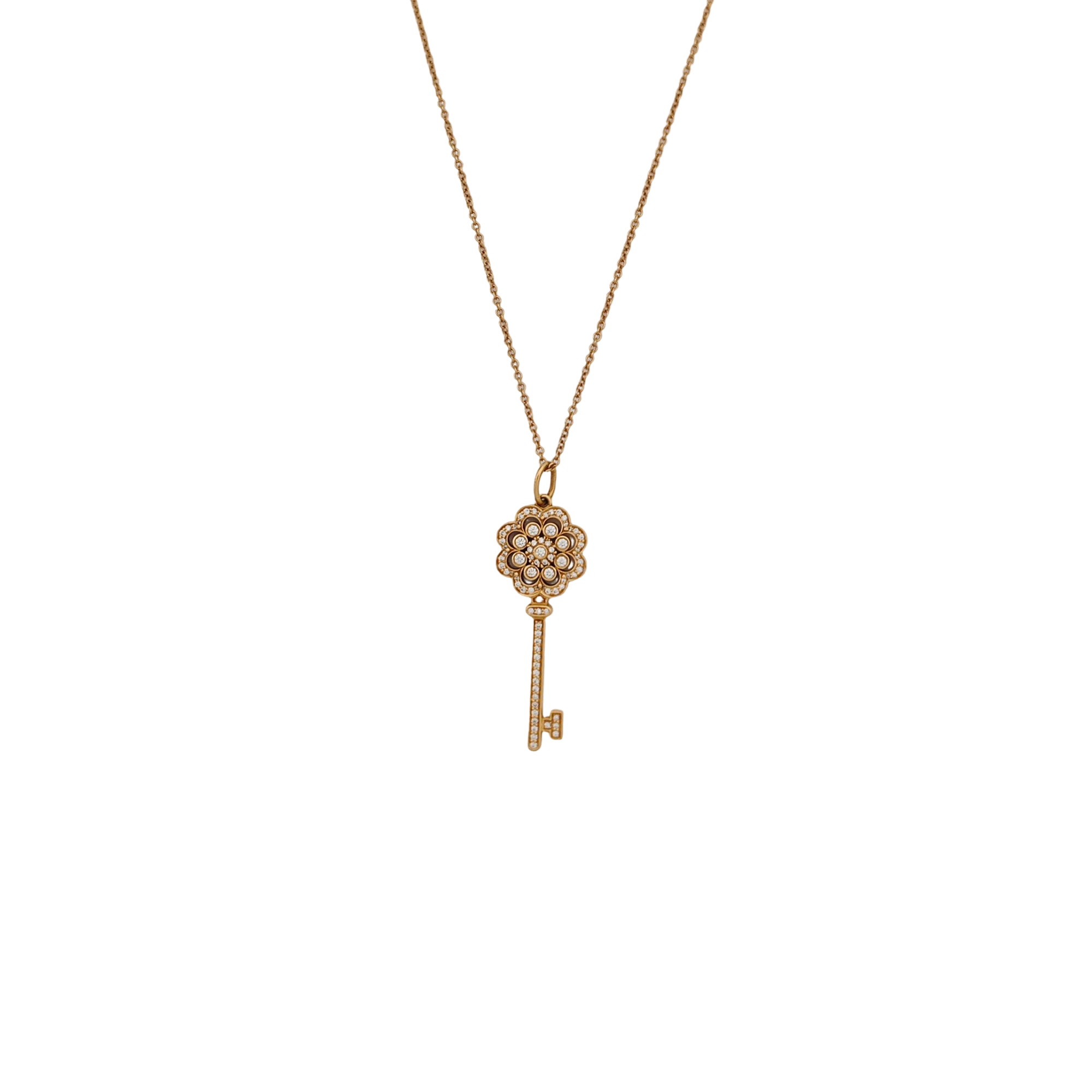 Tiffany Keys 18k Rose Gold Necklace
