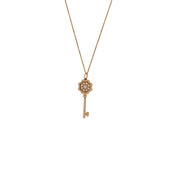 Tiffany Keys 18k Rose Gold Necklace
