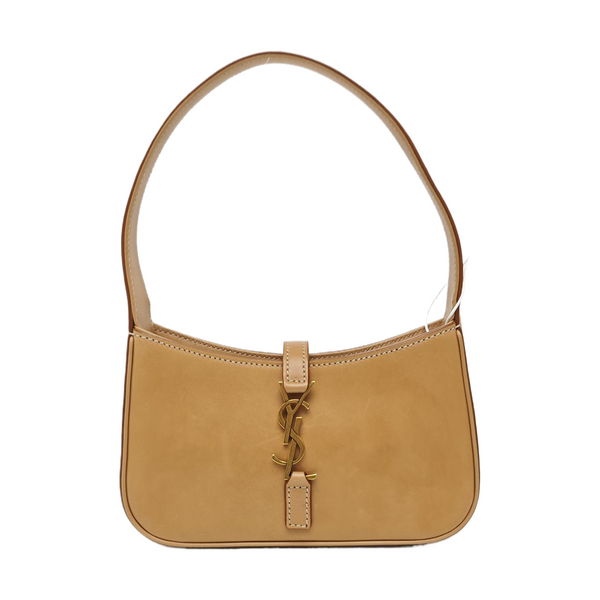 Calfskin Top Handle Bag Brown