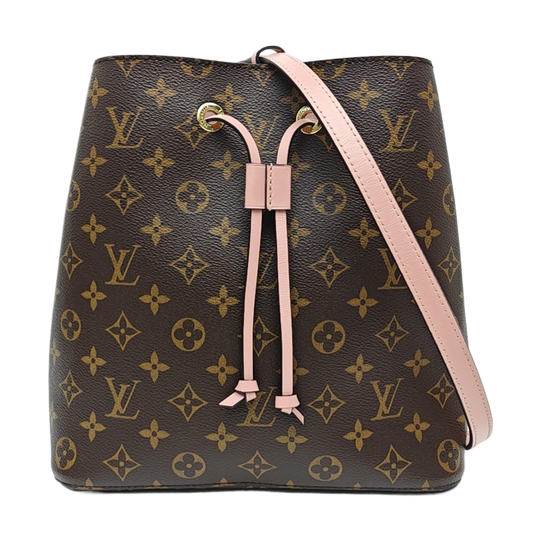 NÉONOÉ MM Monogram Coated Canvas Brown
