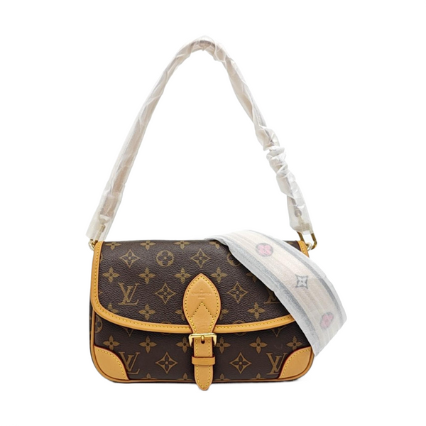 DIANE Monogram Coated Canvas Brown