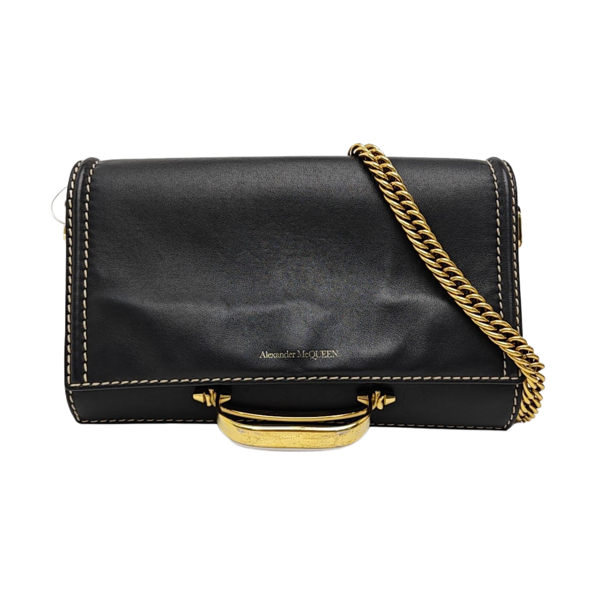 Calfskin Shoulder Bag Black