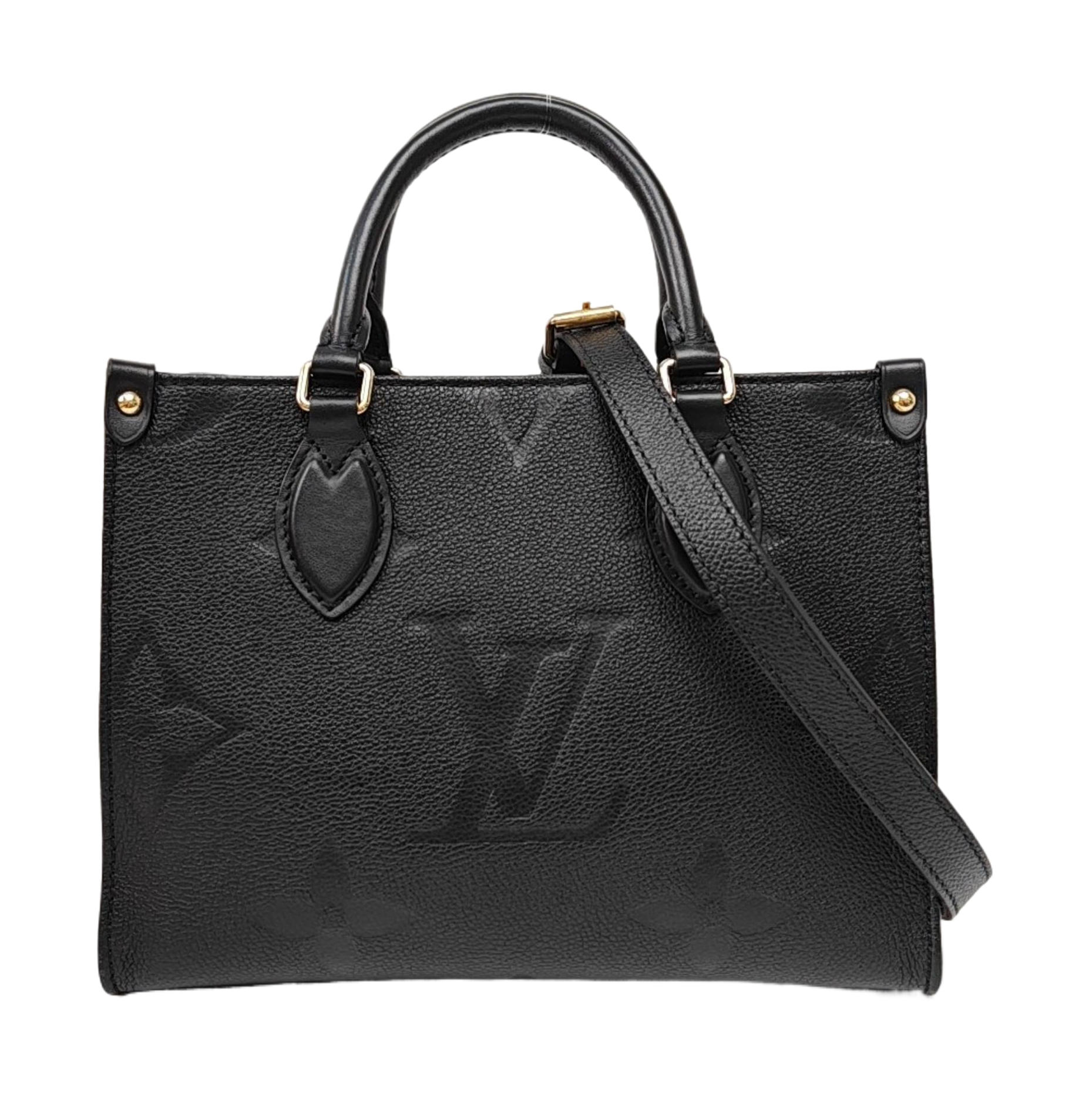 ONTHEGO PM Monogram Calfskin Black