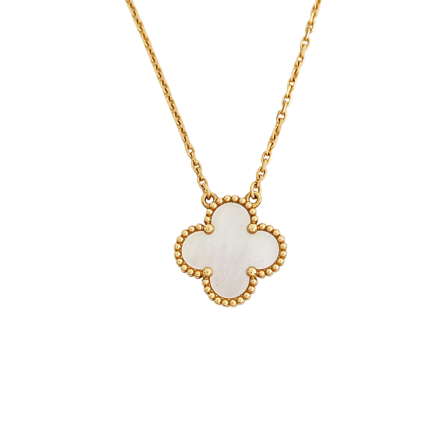 Vintage Alhambra 18k Gold Necklace